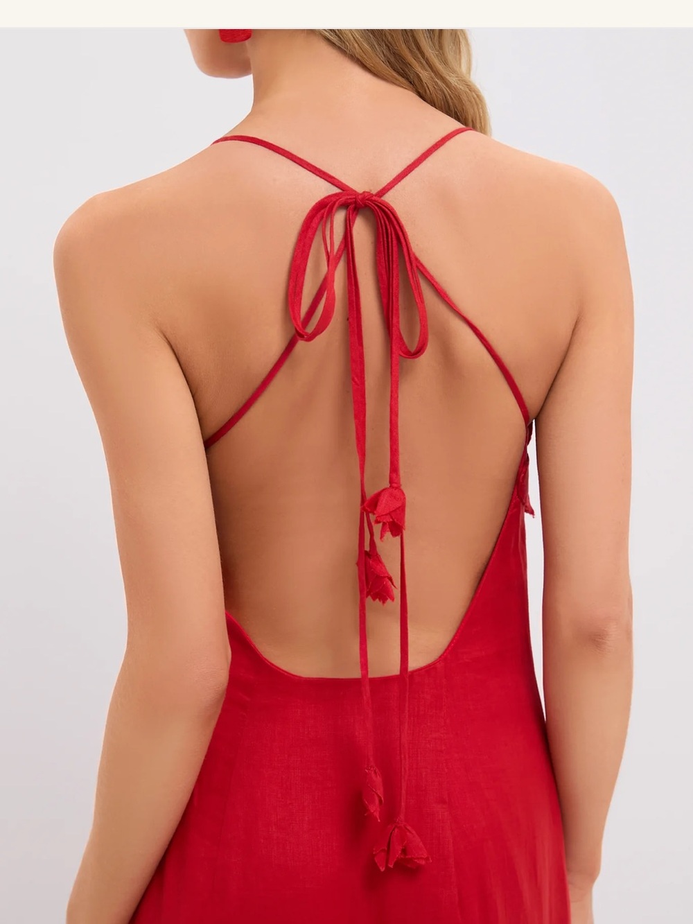 Tuckernuck Red Poema Maxi Dress. nWT size 10 875.00 retail Andres Otalora - Picture 2 of 8